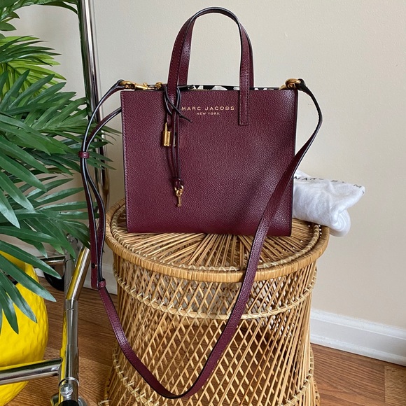 Marc Jacobs Mini Grind Leather Tote in Shiraz Marc Jacobs Mini Grind Leather Tote in Shiraz